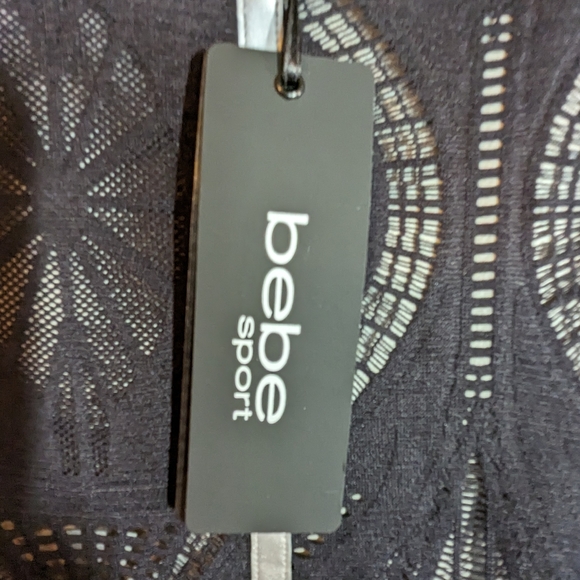 🆕 Bebe sport, lace/ knit top, LG, NEW with tags - Picture 5 of 10